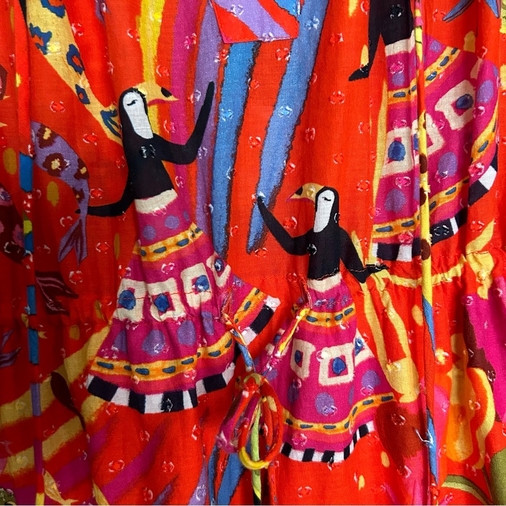 Farm Rio Magic Forest Mini Dress, L - Picture 8 of 10